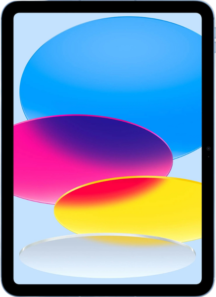 Apple iPad front view with transparent background
