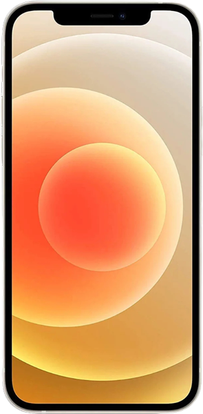 Front view of an Apple iPhone on a transparent background